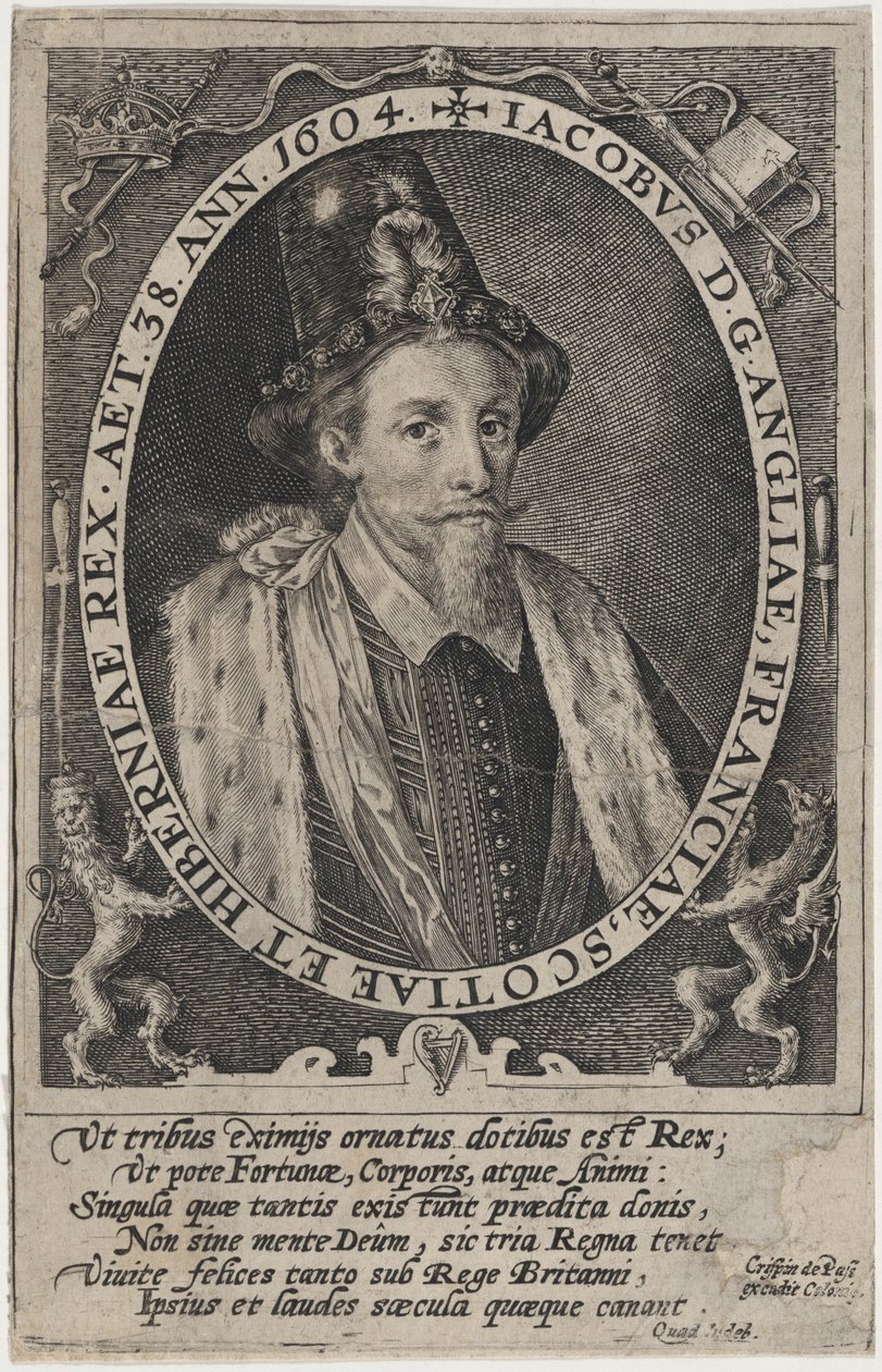 Jakob I, kung av England av Crispijn van de Passe I