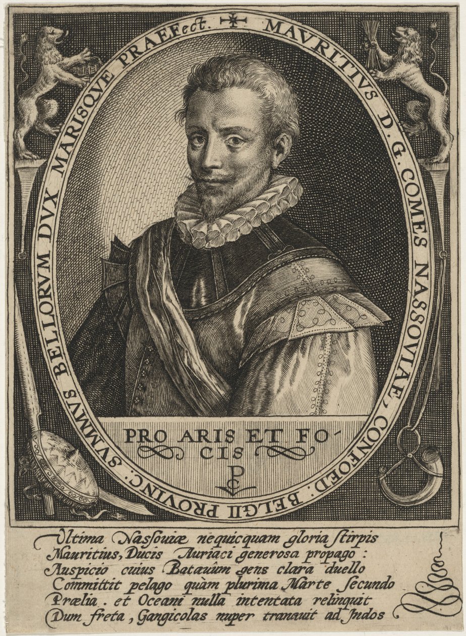 Maurice av Nassau, prins av Oranien av Crispijn van de Passe I