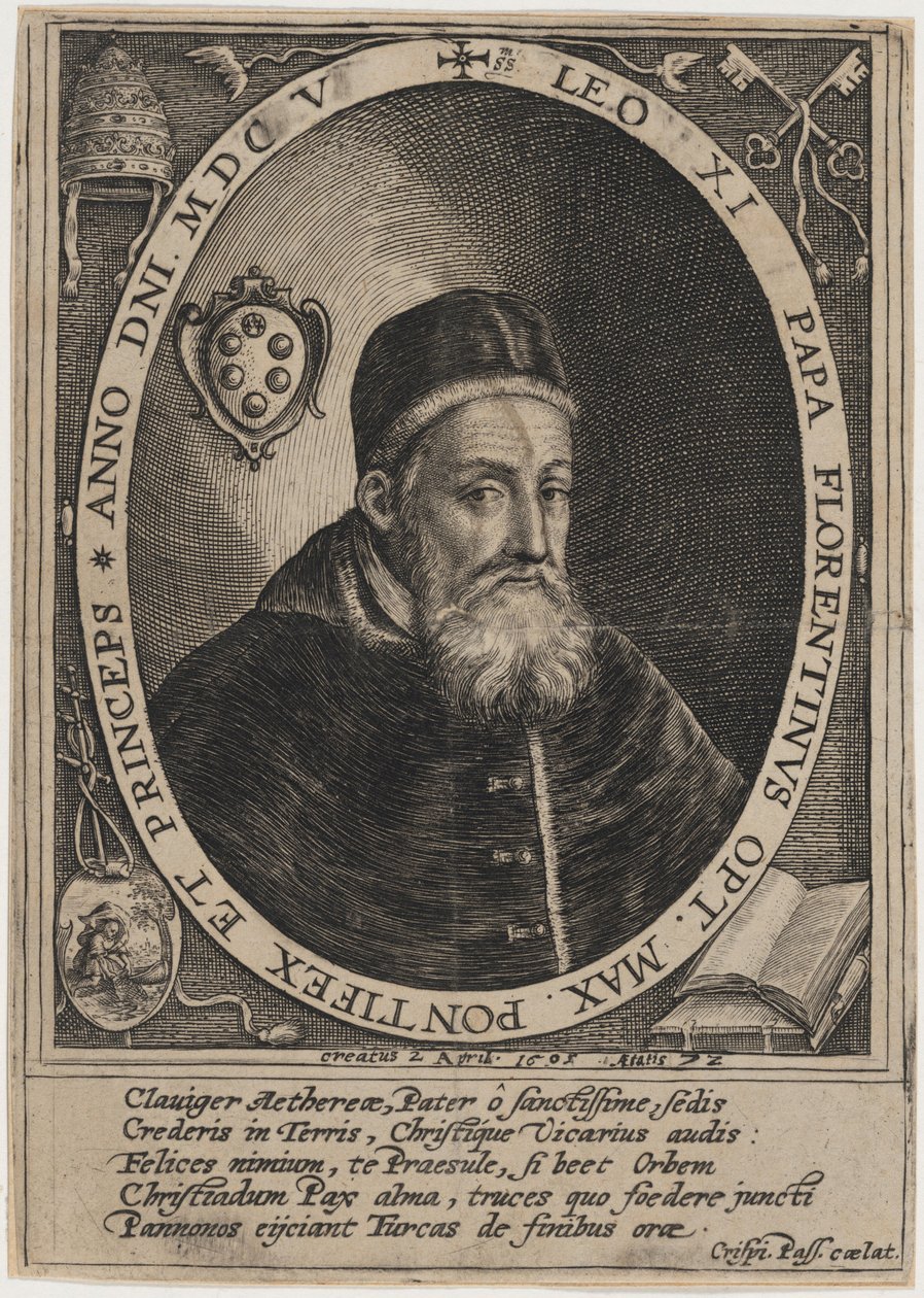 Påve Leo XI av Crispijn van de Passe I