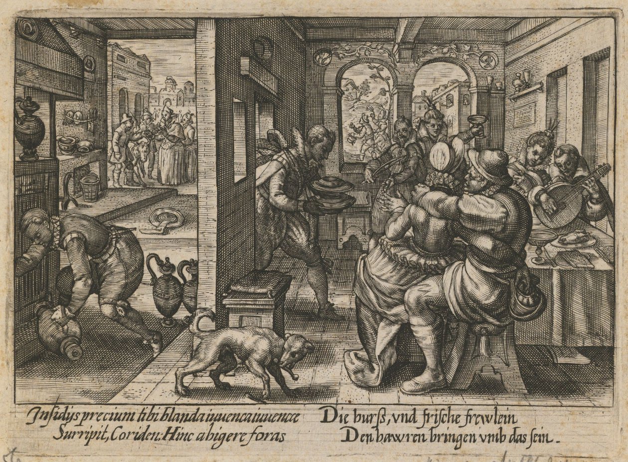 Bankett med musiker, ca. 1600 av Crispijn van de Passe the Elder