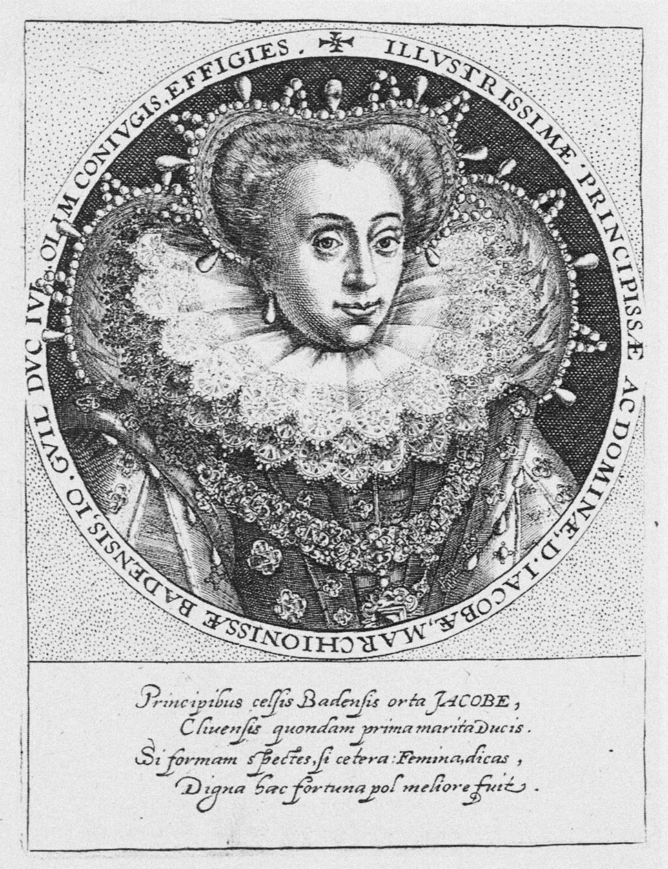 Prinsessan Jakobea av Baden 1558-1597, ca. 1600 av Crispijn van de Passe the Elder