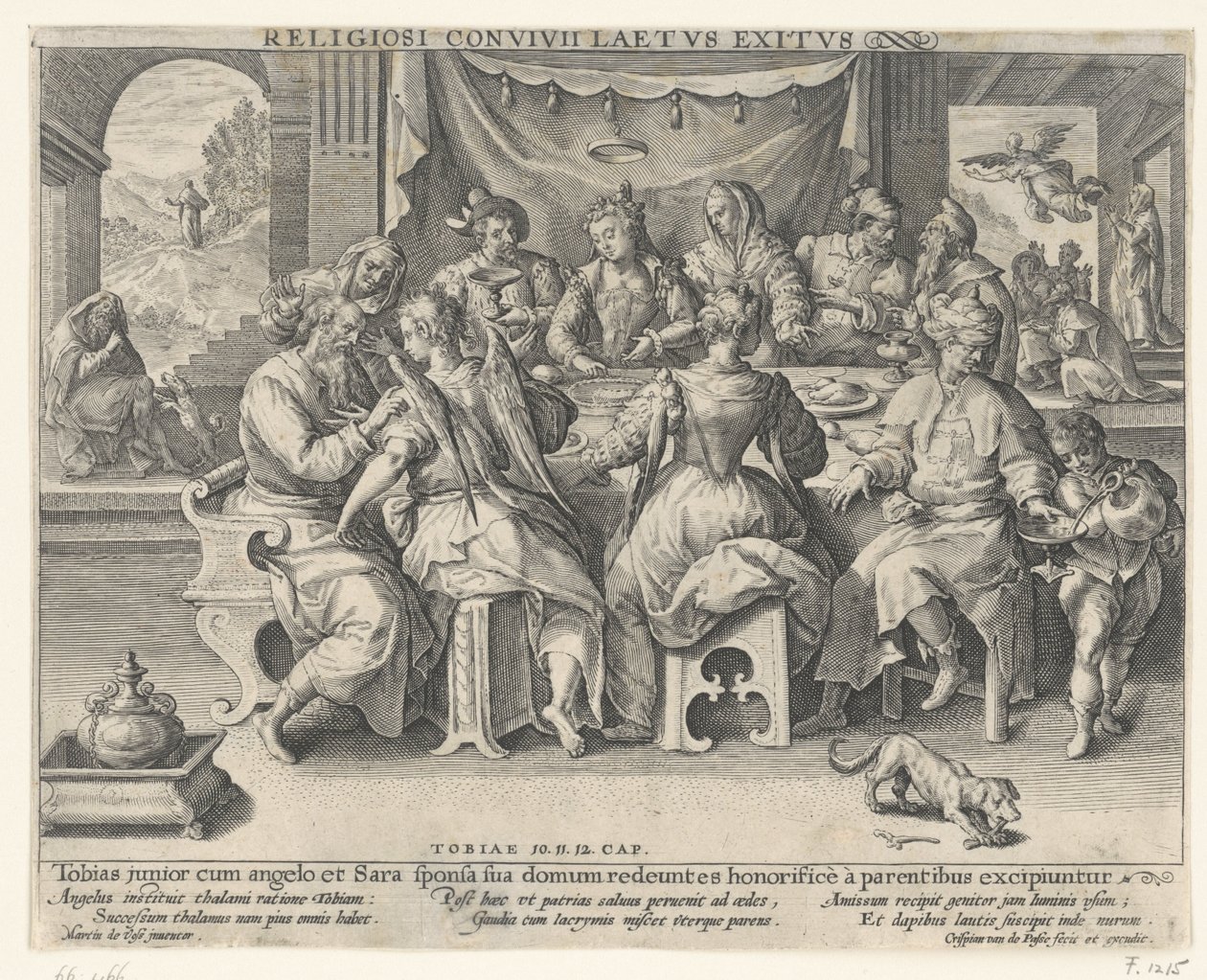 Tobias återkomst av Crispijn van de Passe the Elder