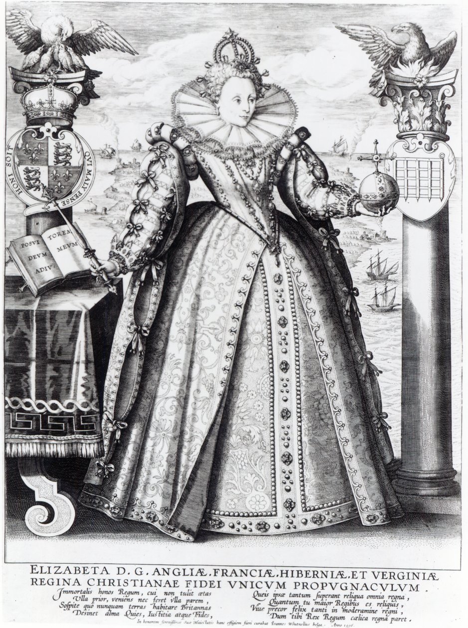 Drottning Elizabeth I (1533-1603) 1596 av Crispin  Passe