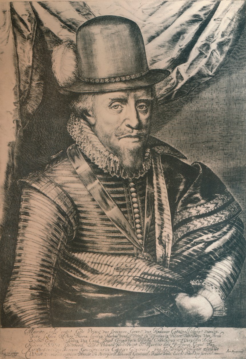 Maurice, Prince of Orange, 1600-talet, 1924 av Crispyn van de Queboren