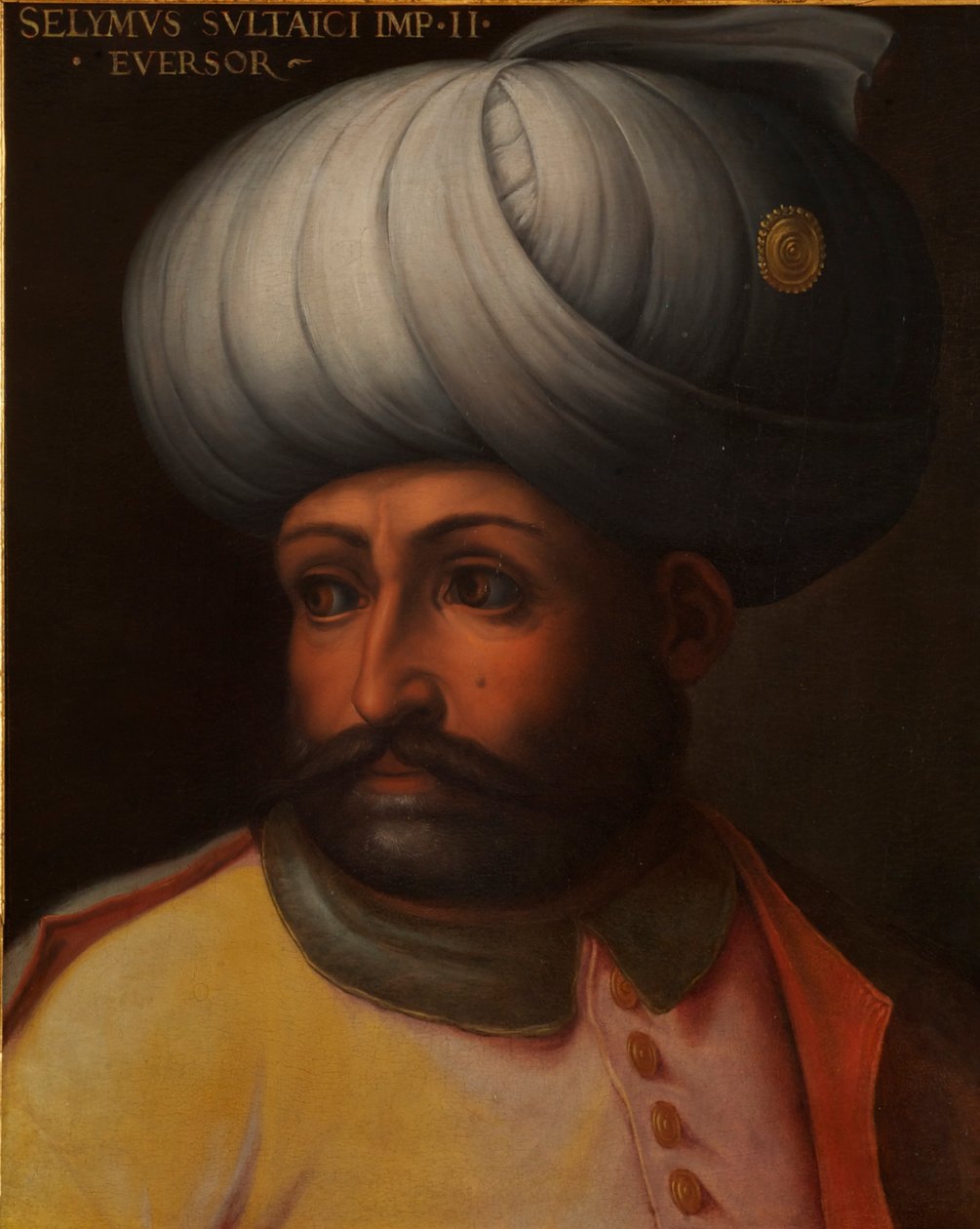 Porträtt av sultan Selim II "Förstöraren av Cristofano dell Altissimo
