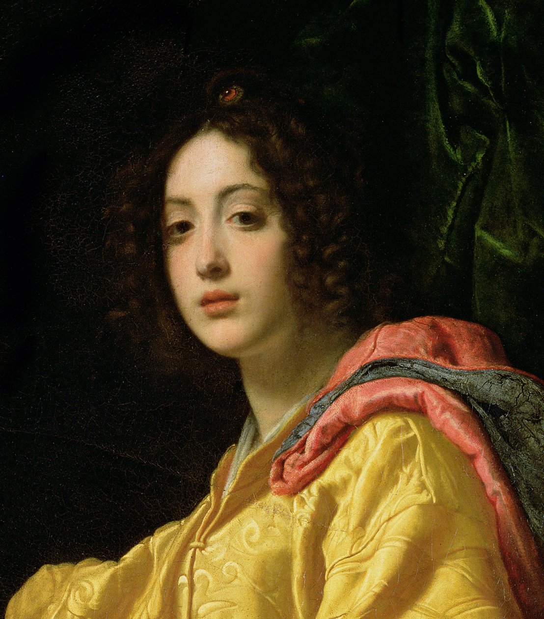 Judit och Holofernes, 1599 olja på duk detalj av 79578 av Cristofano Allori