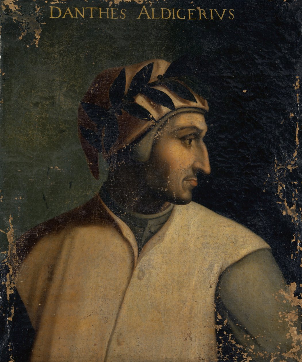 Porträtt av Dante Alighieri, ca 1560 av Cristofano dell Altissimo