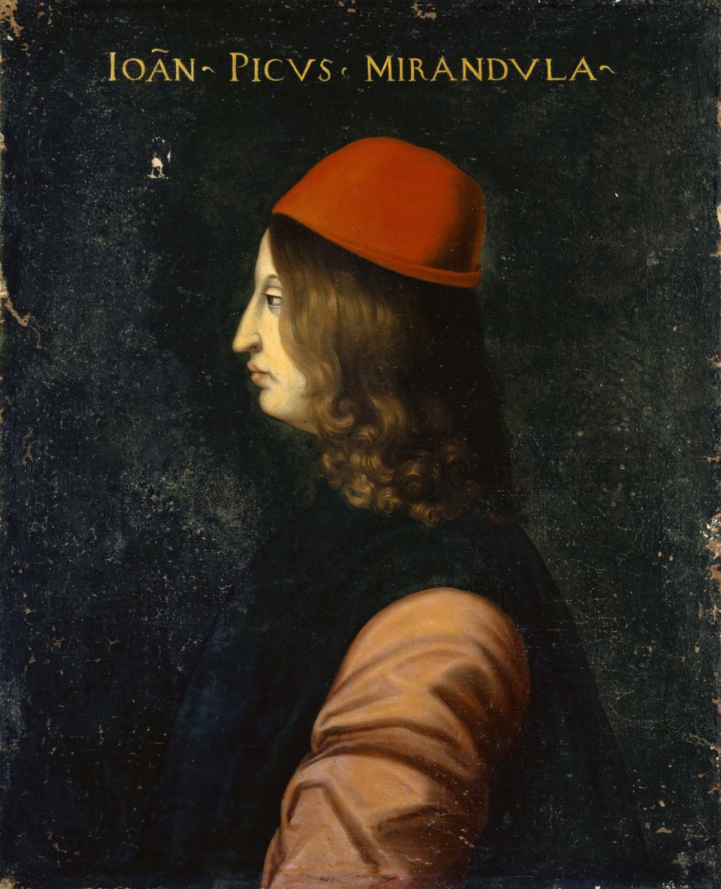 Porträtt av Giovanni Pico della Mirandola, ca 1560 av Cristofano dell Altissimo