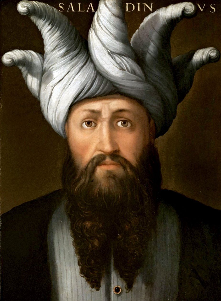 Porträtt av Saladin, 1566-68 av Cristofano dell Altissimo