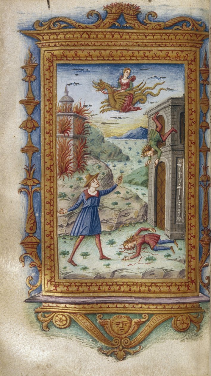 Medeas söners död Illustration för Heroides av Ovid, 1485-1499 av Cristoforo Majorana