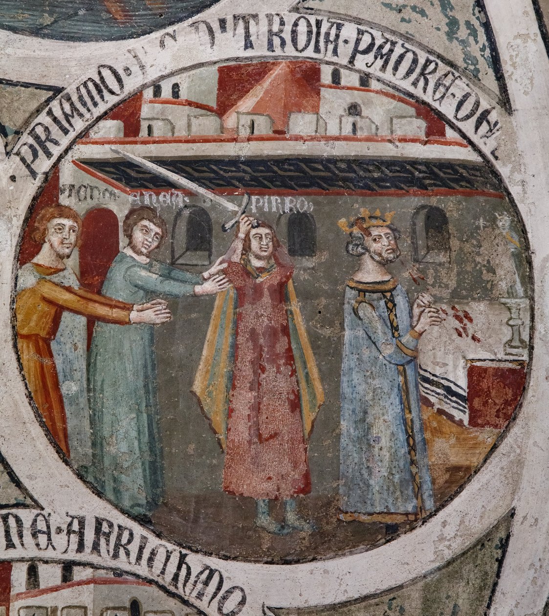 Priamos död för Pyrrhus hand, av Cristoforo di & Piero Meo di Bindoccio