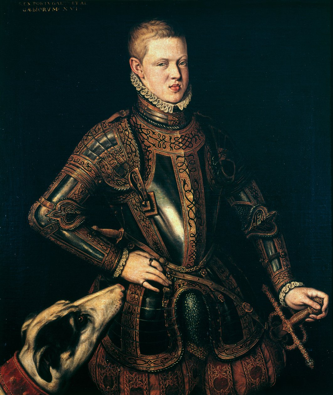 Kung Sebastian (1554-78) av Portugal, ca 1571 av Cristóvão de Morais