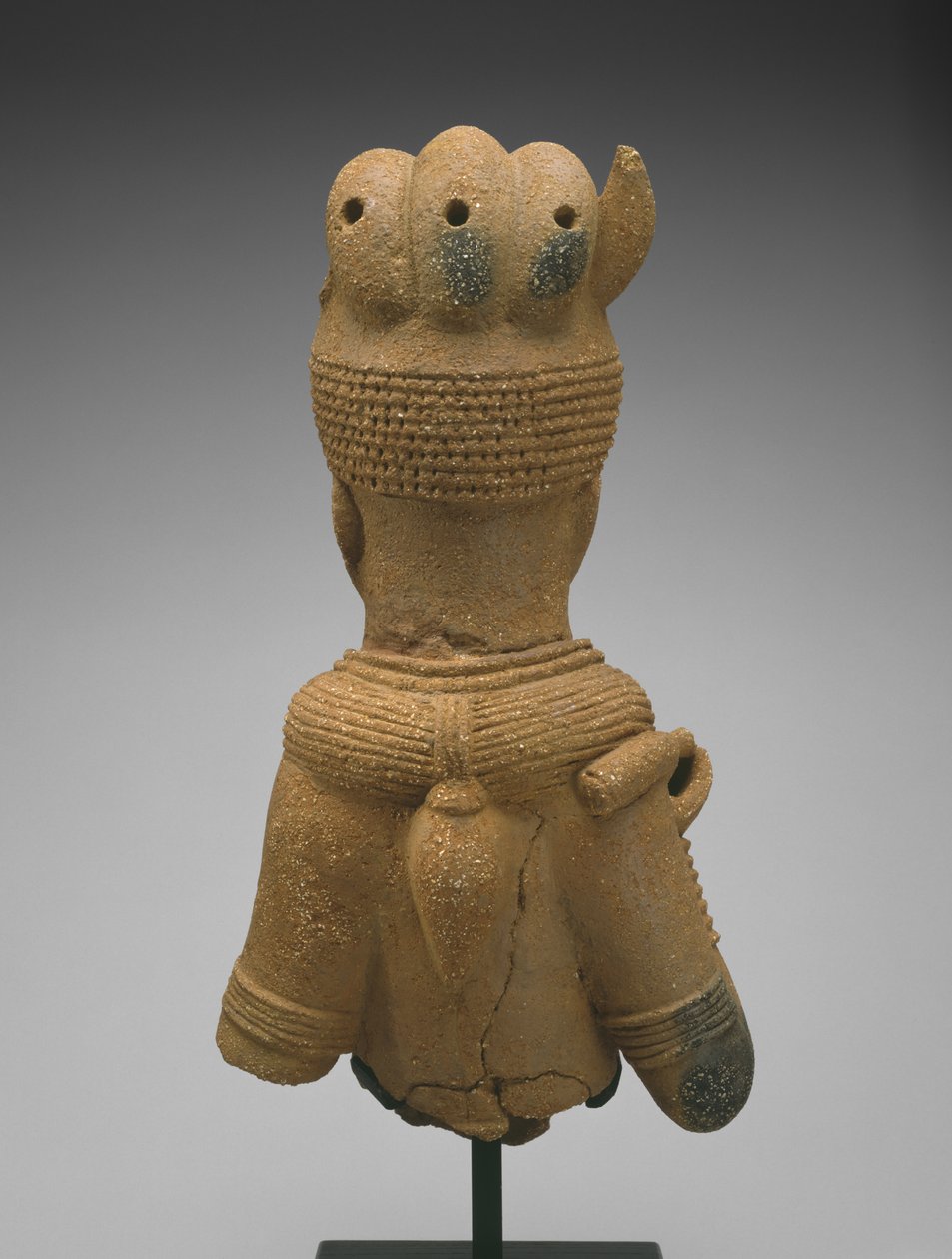 Huvud och överkropp av en kvinnlig figur, Jos Plateau-regionen, Nigeria, 500 BC-AD 200 (lergods) av Culture Nok