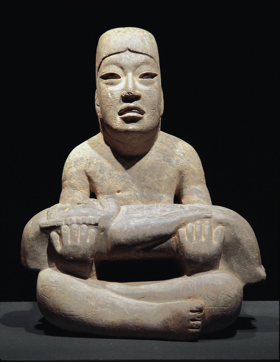 Lord of the Lines (offer av ett barn) (skulptur) av Culture Olmec
