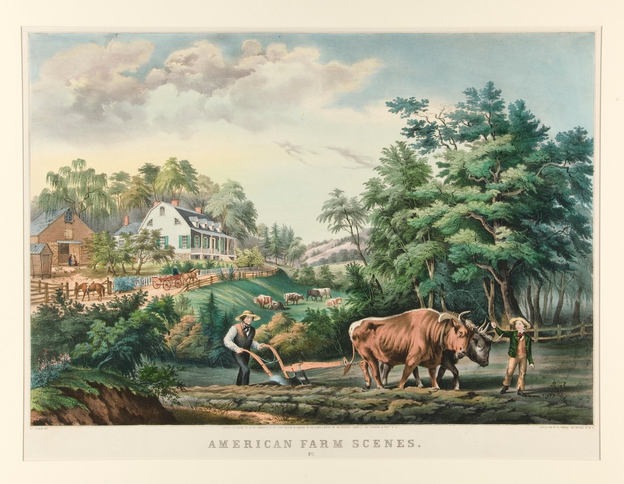 American Farm Scenes./ nr 1 av Currier and Ives
