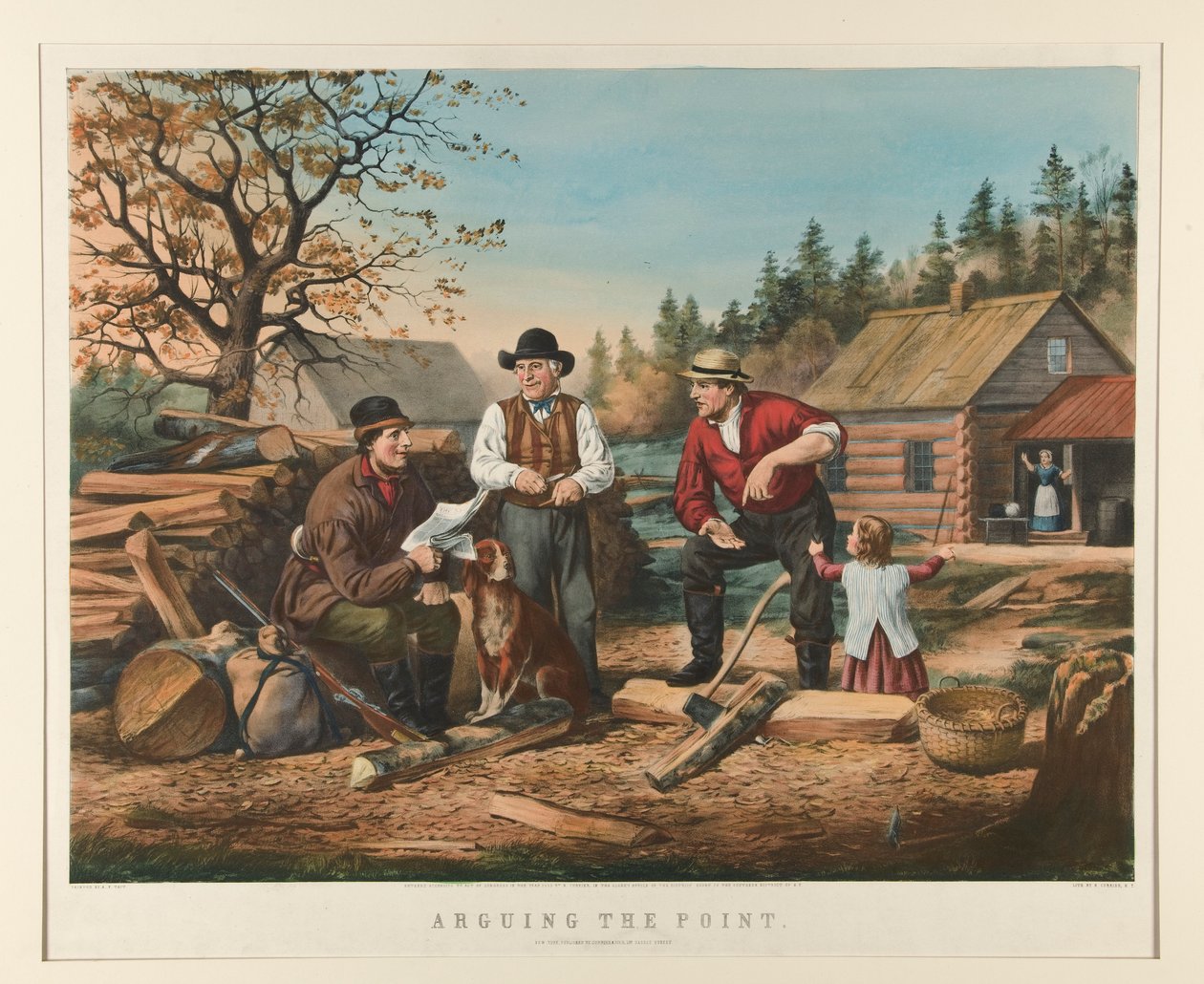 Argumentera poängen av Currier and Ives