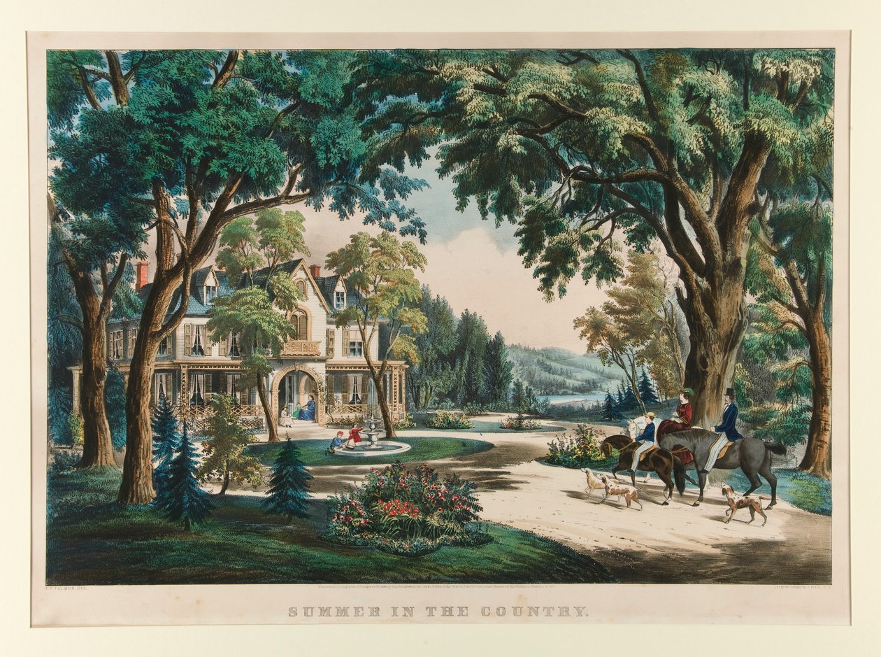 Sommar på landet av Currier and Ives