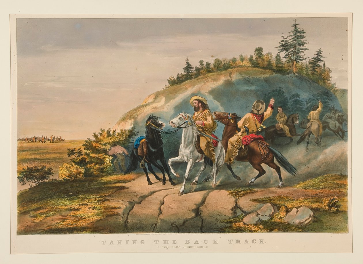Tar tillbaka spåret / en farlig stadsdel av Currier and Ives