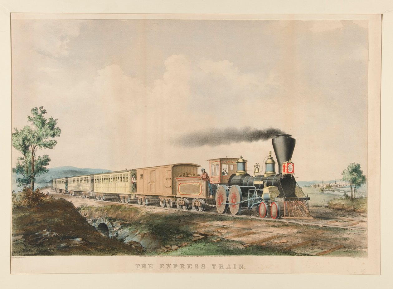 Snabbtåget av Currier and Ives