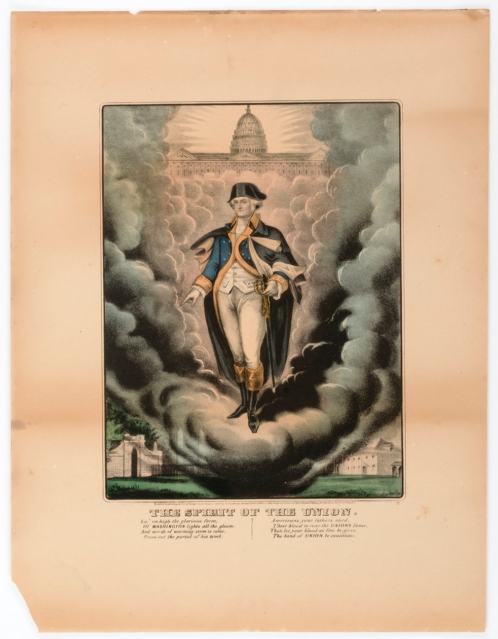 Unionens anda av Currier and Ives