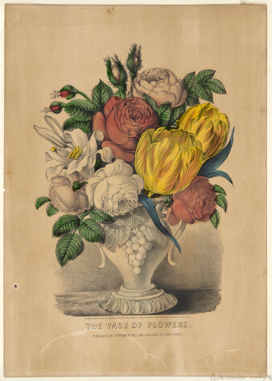 Vasen med blommor av Currier and Ives