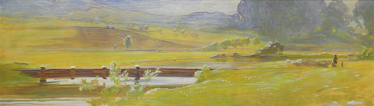 Ängsdalen nära Pretzfeld, ca 1898 av Curt Herrmann