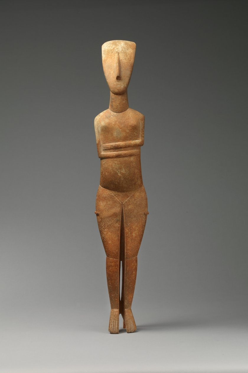 Kvinnofigur, 2600-2400 f.Kr. (marmor) av Cycladic Cycladic
