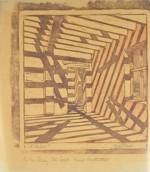 The Carcase, ca 1929 (linosnitt) av Cyril Edward Power