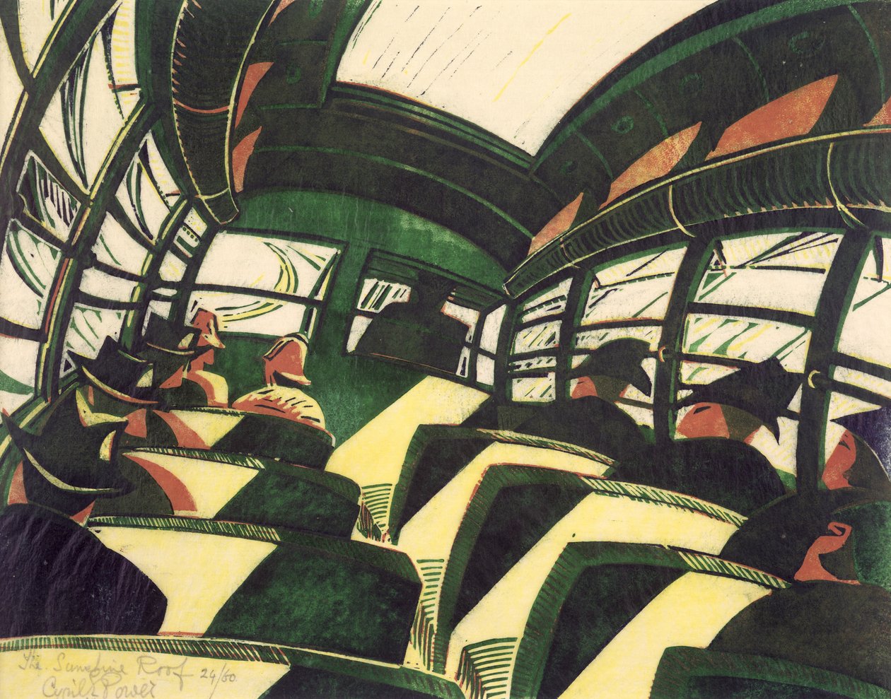 The Sunshine Roof, ca 1934 (litho) av Cyril Edward Power