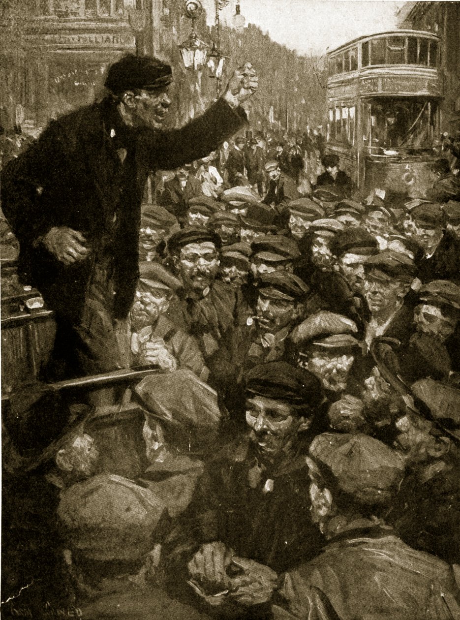 Politik i Battersea, 1910 av Cyrus Cuneo