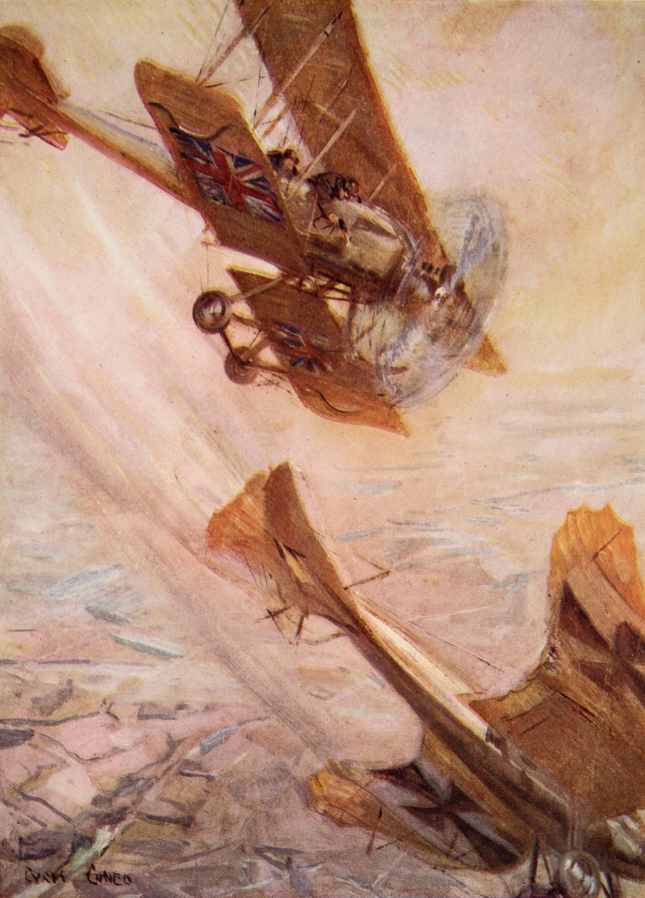 Illustration från "Berättat i hyddorna": The YMCA Gift Book", publicerad 1916. av Cyrus Cuneo