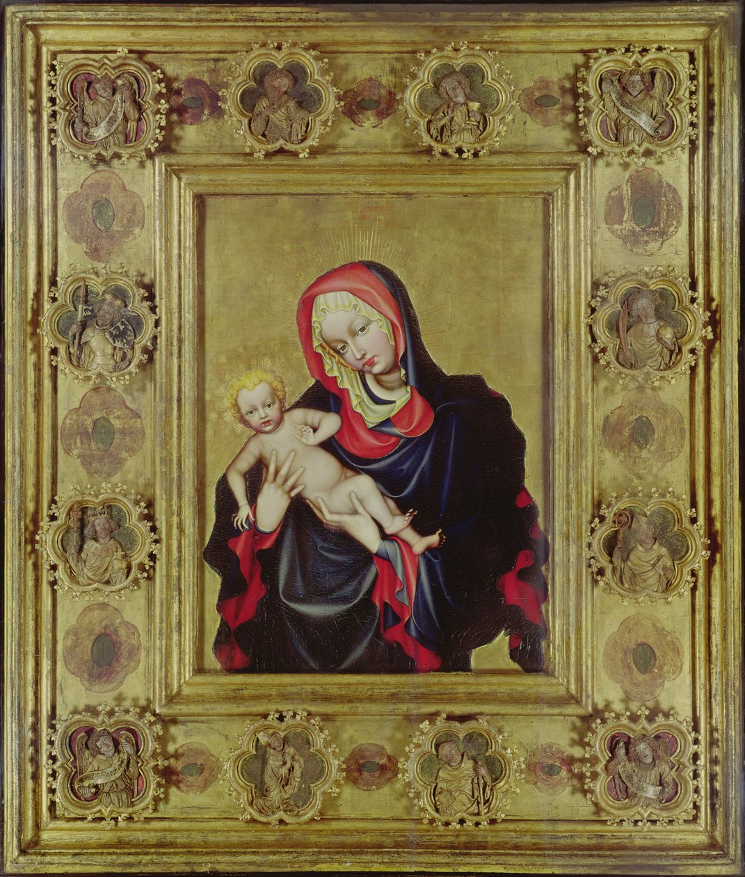 Madonna av Saint-Guy, ca 1392-96 (tempera på panel) av Czech School