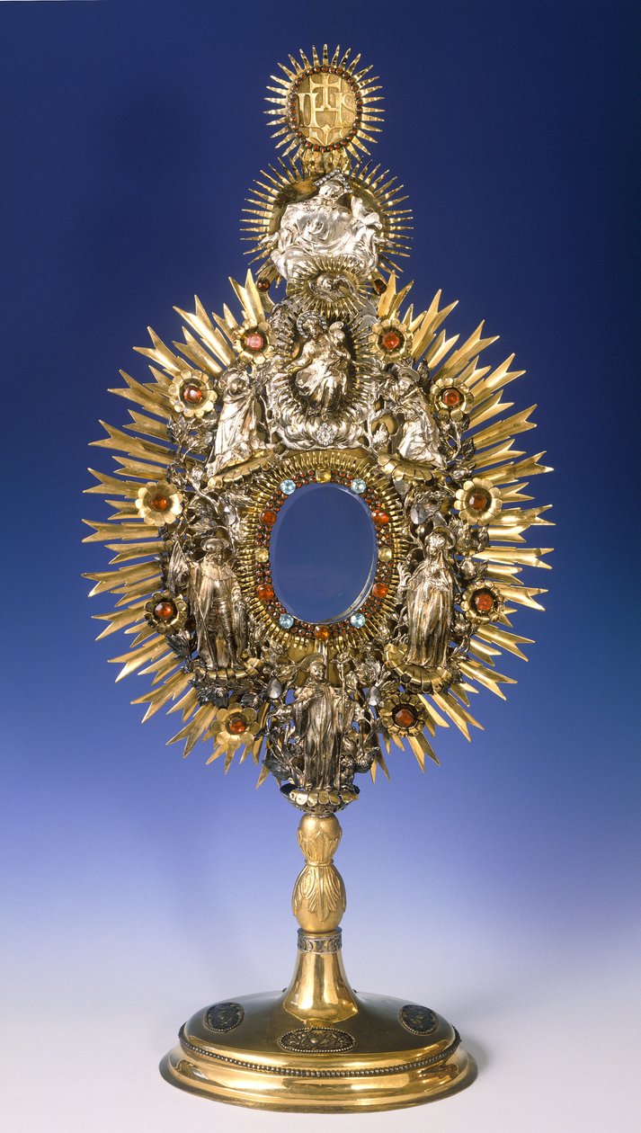 Barockmonstrans (silver med infällda juveler och förgyllning) av Czech School