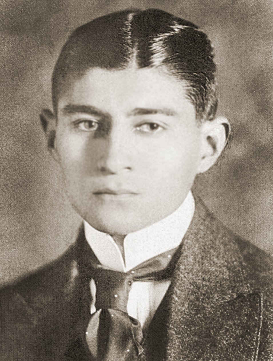 Porträtt av Franz Kafka, (1883 - 1924) av Czech School