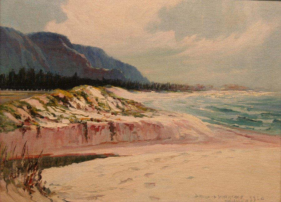 The Beach at Waimanalo  av D. Howard Hitchcock