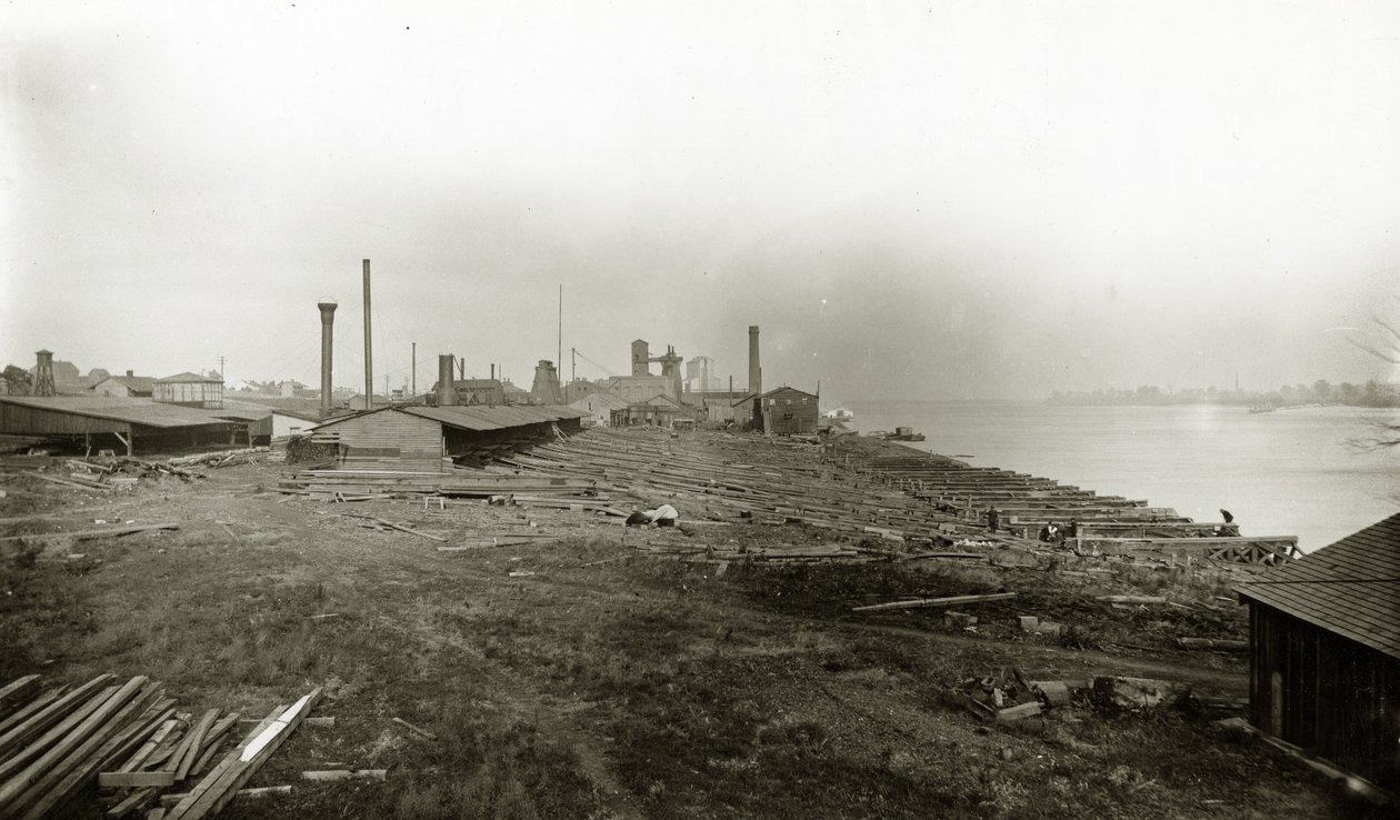 Former Eads Shipyard in Carondelet, where his gunboats were built av D.C. Humphreys