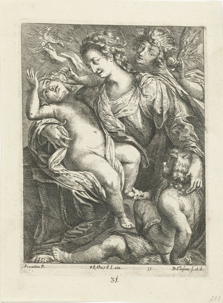 Maria med Kristus och Johannes av D. Claessens