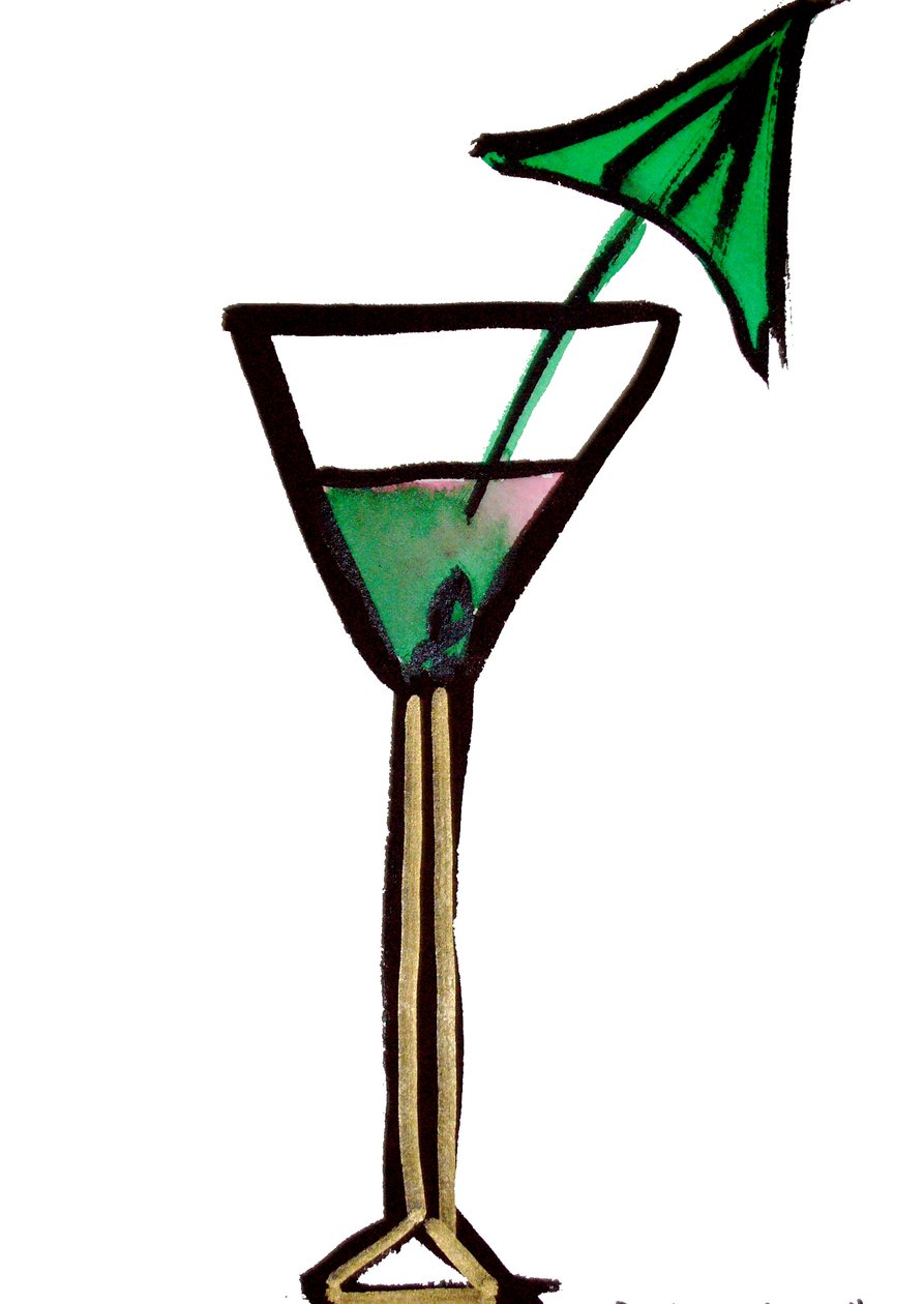 Cocktailglas av Daisy de Villeneuve