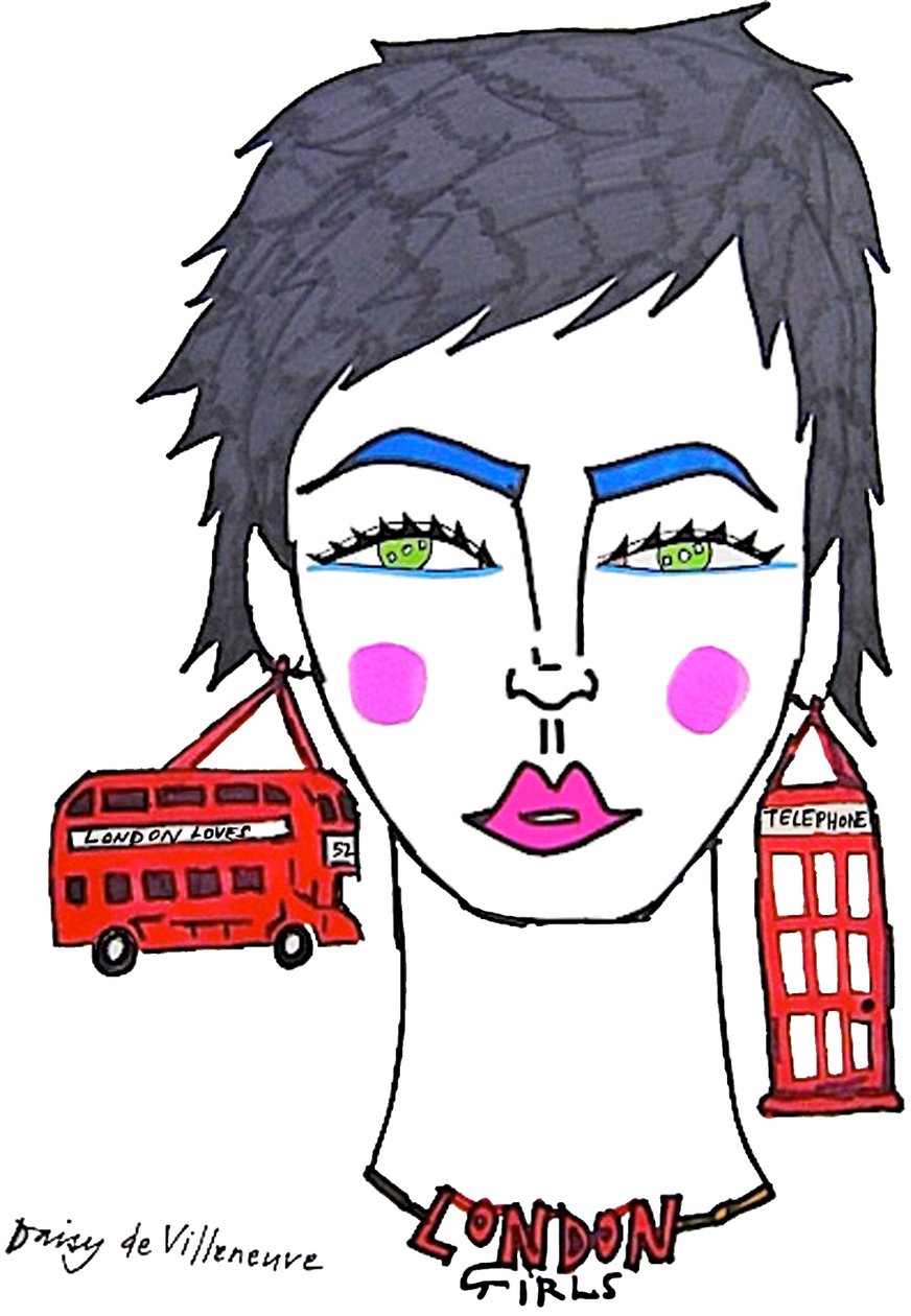 London Girls (ritning) av Daisy de Villeneuve