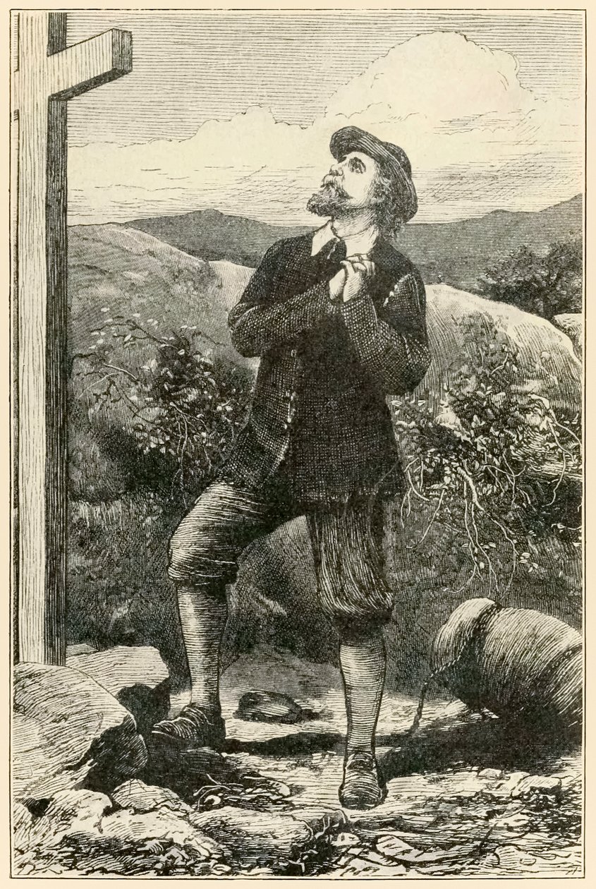 Christian before the cross" från "The Pilgrim