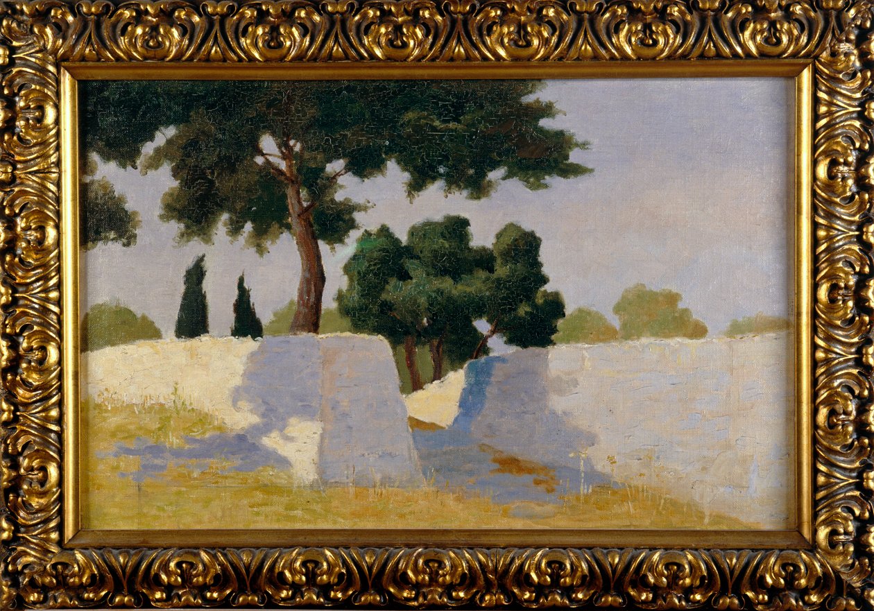 Landskap med vita väggar av Damaso Bianchi