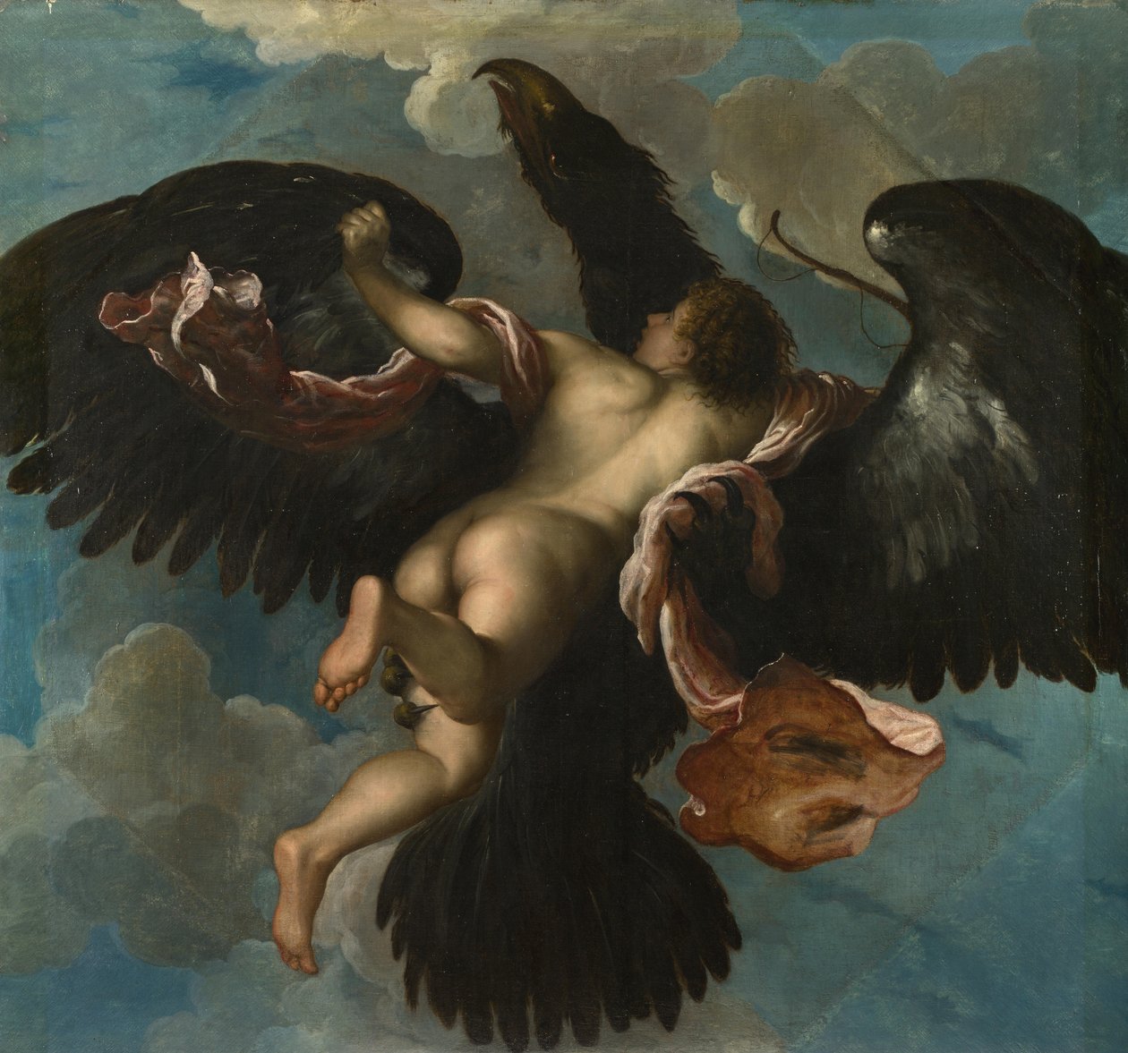 Våldtekten av Ganymedes, ca. 1575 av Damiano Mazza