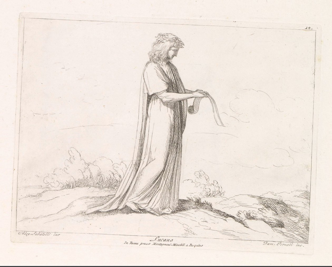 Lucian van Samosata Lucan (titel på objekt) av Damiano Pernati
