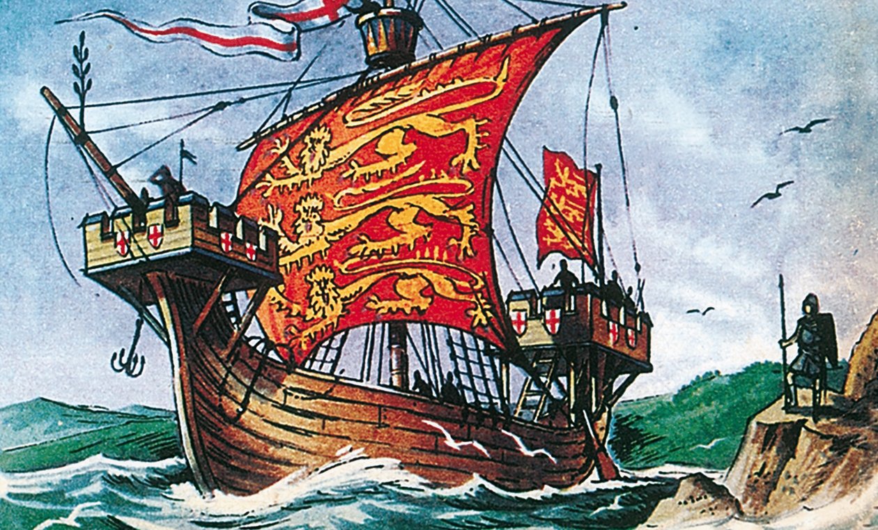 Engelskt segelfartyg från 1200-talet av Dan Escott