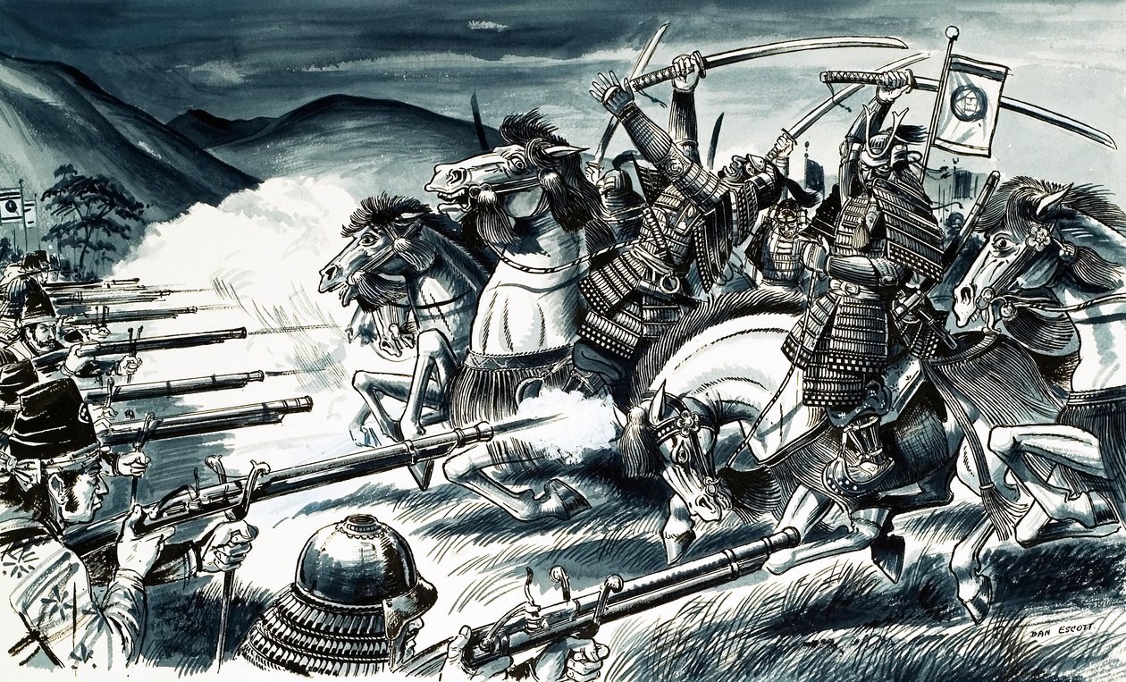 Slaget vid Nagashino år 1575 av Dan Escott