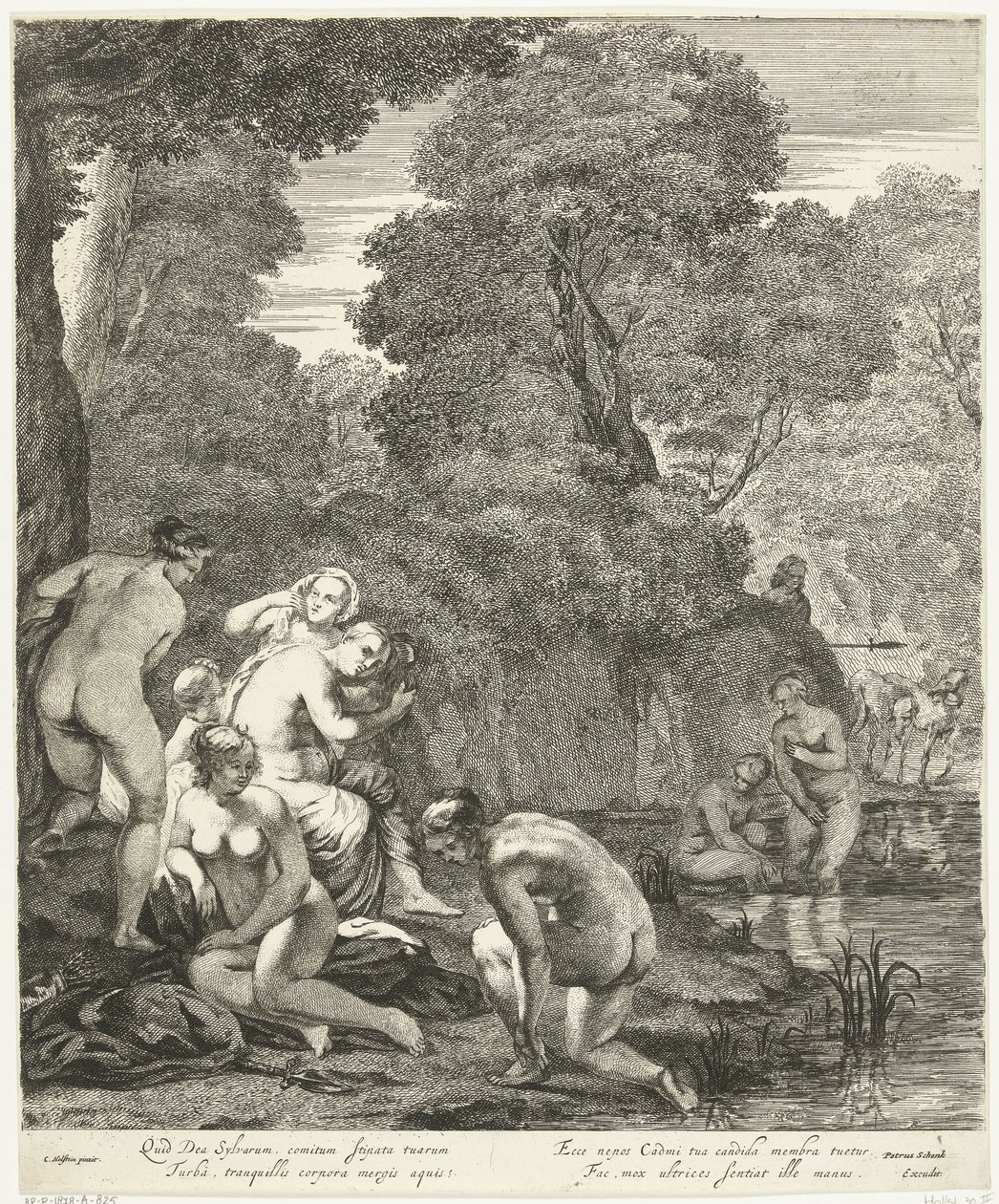 Diana och hennes nymfer upptäcktes av Actaeon av Dancker Danckerts