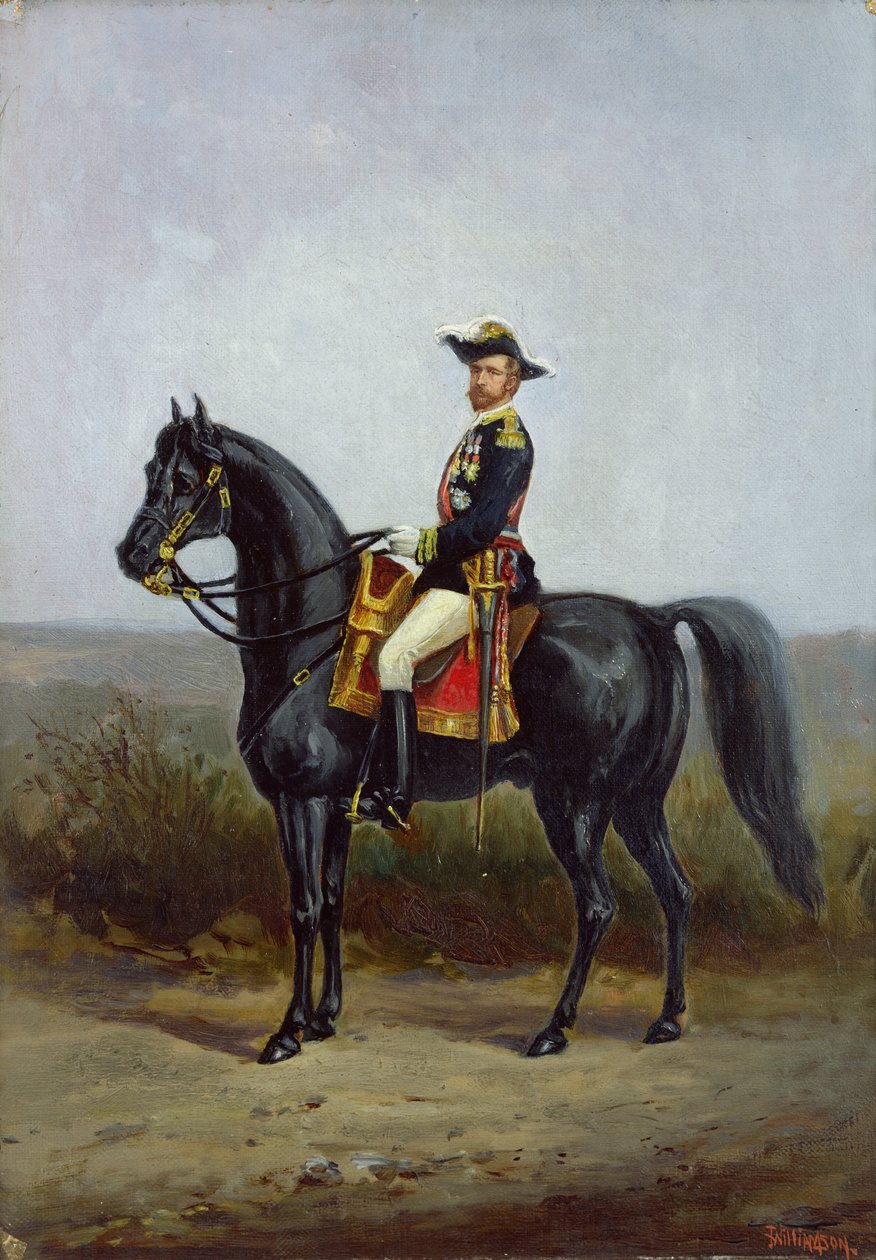 Ridsporträtt av general George Ernest Boulanger (1837-91) av Daniel Alexander Williamson