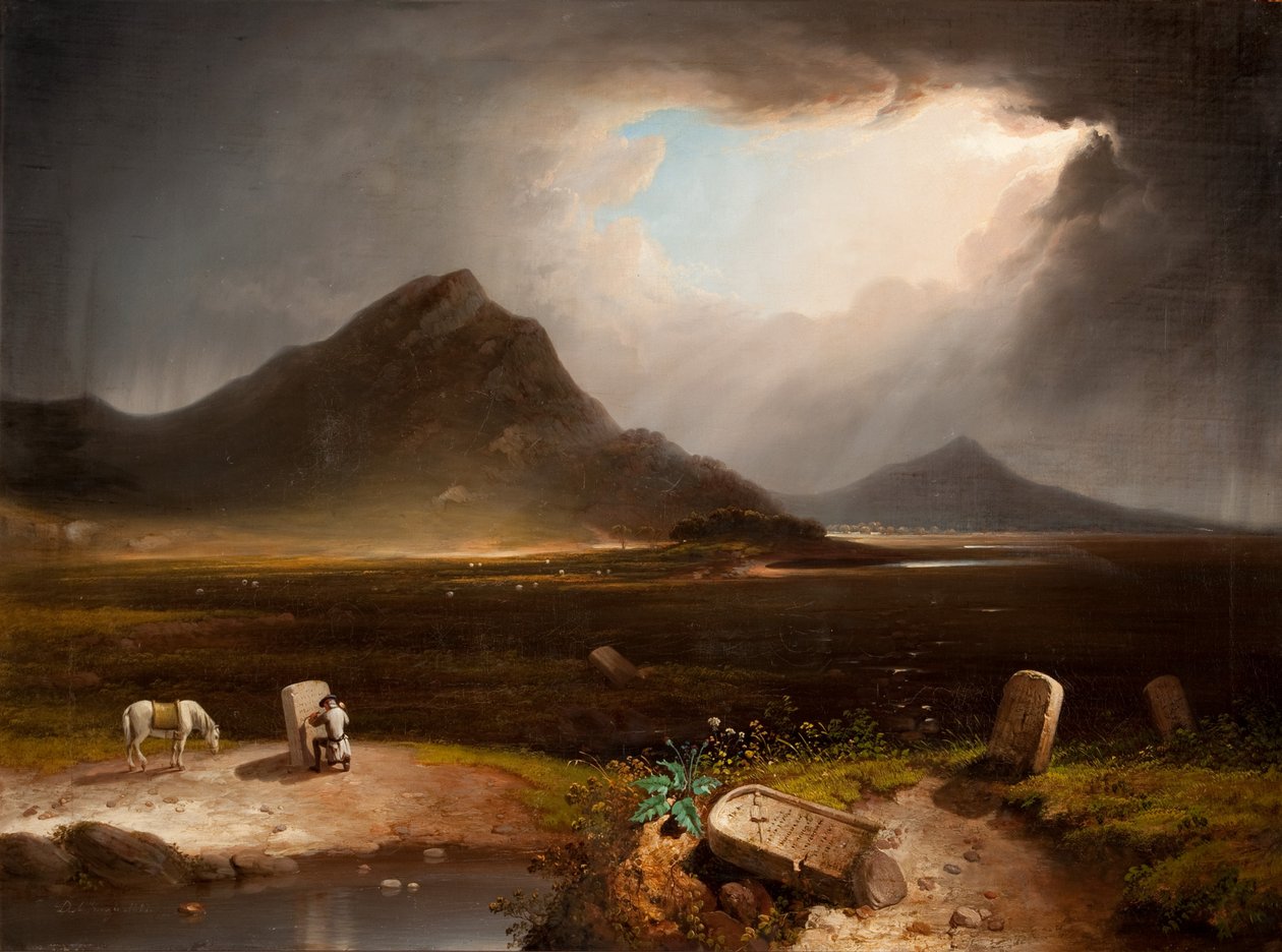 Omfattande landskap med stenhuggare av Daniel M. Mackenzie