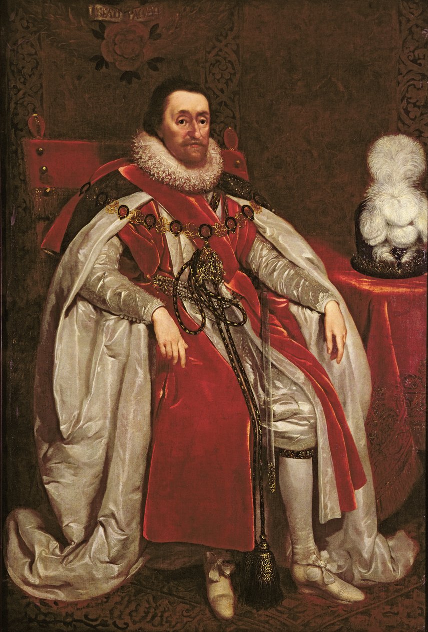 Kung James I av England och VI av Skottland, 1621 av Daniel Mytens