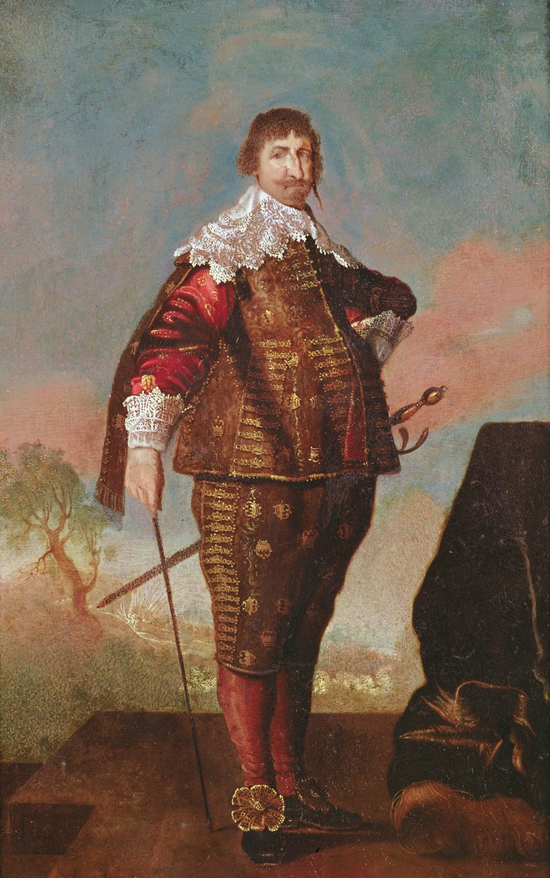 Porträtt av en kung (potentiellt Konstantin IV) av Daniel Mytens